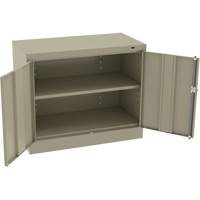 Armoire standard &agrave; hauteur de bureau, Acier, 30" h x 36" la x 18" P, Beige Ontario Safety Products