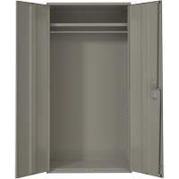 Armoire garde-robe, Acier, 36" la x 18" p x 72" h, Gris Ontario Safety Products