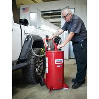 25-Gallon Steel Fuel Caddy with 2-Way Rotary Pump & Filter Ontario Safety Products