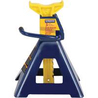 Jack Stand, Locking Handle/Ratchet, 3 tons Capacity, 19" H Ontario Safety Products