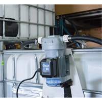 Pompe de transfert de fluide d'&eacute;chappement diesel (DEF) 115 V CA avec support pour cuve GRV et pistolet Ontario Safety Products