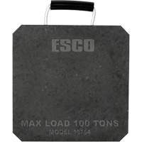 Plaque de support de v&eacute;rin d'une capacit&eacute; de 100 tonnes Ontario Safety Products