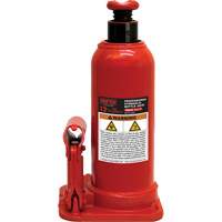 Cric hydraulique &agrave; bouteille avec trou pour manom&egrave;tre, 12,5 tonnes, 18-89/100" Hauteur &eacute;lev&eacute;e Ontario Safety Products