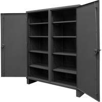 Extra Heavy-Duty Cabinet, Steel, 8 Shelves, 78" H x 72" W x 24" D, Grey Ontario Safety Products