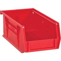 Hook-On Bins, 4" W x 3" H x 7" D, Red, 10 lbs. Capacity Ontario Safety Products