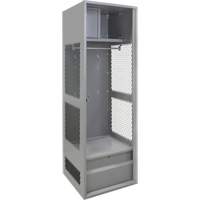 Gear Locker, Steel, 24" W x 24" D x 72" H, Grey FN468 | Ontario Safety Product
