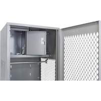 Gear Locker, Steel, 24" W x 18" D x 72" H, Grey FN469 | Ontario Safety Product