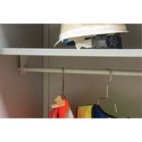 Wardrobe Storage Cabinet, Steel, 36" W x 18" D x 72" H, Grey Ontario Safety Products