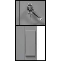 Counter-High Storage Cabinet, Steel, 2 Shelves, 42" H x 30" W x 15" D, Grey Ontario Safety Products