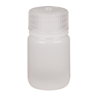 Wide-Mouth Bottles, Round, 1 oz., Plastic Ontario Safety Products