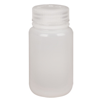 Wide-Mouth Bottles, Round, 4 oz., Plastic Ontario Safety Products