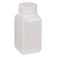Bouteilles peu encombrantes &agrave; prise facile, Carr&eacute;e, 6 oz, Plastique Ontario Safety Products