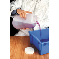 Bouteilles, Ronde, 128 fl. oz., Plastique Ontario Safety Products