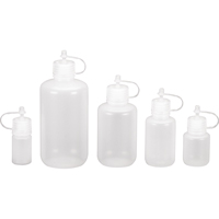 Narrow-Mouth Bottles, Round, 1/2 oz., Plastic HB233 | Ontario Safety Product