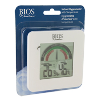 Indoor Hygrometers with BIOS Comfort Scale, Contact, Digital, -58-158°F (-50-70°C) Ontario Safety Products