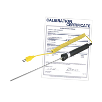 Immersion Thermocouple Probe with Calibration Certificate, 600 °C (1112°F) Max. Temp. Ontario Safety Products