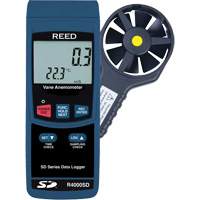 Thermo-Anemometer, Data Logging, 0.4 to 30.0 m/sec Air Velocity Range IC511 | Ontario Safety Product