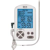 Thermomètre à viande haute de gamme et minuterie, Contact, Numérique, -4-122°F ( -20-50°C) IC668 | Ontario Safety Product