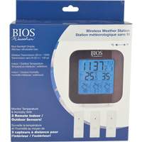 Wireless Weather Station with 3 Sensors, Non-Contact, Digital, 40-158°F (-40-70°C) IC679 | Ontario Safety Product