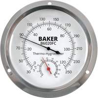 Dial Thermo-Hygrometer, 0% - 100% RH, 30 - 250°F (0 - 120°C) IC683 | Ontario Safety Product