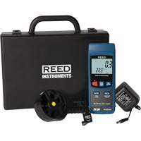 Vane Thermo-Anemometer Kit, Data Logging, 0.4 - 30.0 m/sec Air Velocity Range IC706 | Ontario Safety Product