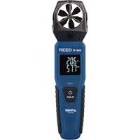 Bluetooth Smart Series Vane Anemometer, Data Logging, 0.6 - 25 m/sec/118 - 4921 ft./min/2.1 - 90 Km/hr/1.3 - 55.9 Mph Air Velocity Range IC890 | Ontario Safety Product