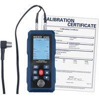 Thickness Gauge with Calibration Certificate, Digital Display, Ultrasound, 0.04" - 11.8" (1 mm - 300 mm) Range ID027 | Ontario Safety Product