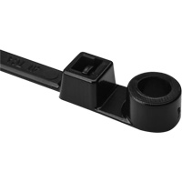 1-Piece Screw Mount Cable Ties, 12-2/5" Long, 50 lbs. Tensile Strength, Black Ontario Safety Products