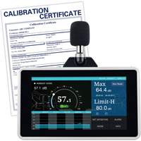 Desktop/Wall Mount Sound Level Meter with Calibration Certificate, 30 - 130 dB Measuring Range Ontario Safety Products