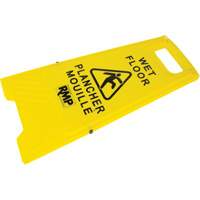 Safety Wet Floor Sign, Bilingual with Pictogram Ontario Safety Products