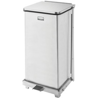 Defenders&reg; Square Step Can with Liner, Stainless Steel, 6.5 US gal. Capacity Ontario Safety Products