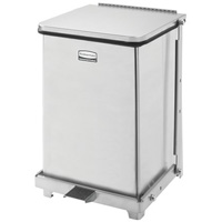 Defenders<sup>®</sup> Square Step Can with Liner, Stainless Steel, 4 US gal. Capacity JE753 | Ontario Safety Product