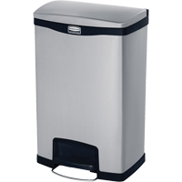 Slim Jim<sup>®</sup> Waste Container, Stainless Steel, 13 US gal. Capacity JG835 | Ontario Safety Product