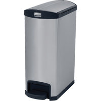 Slim Jim&reg; Waste Container, Stainless Steel, 13 US gal. Capacity Ontario Safety Products