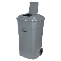 Bac d'ordures roulant, Poly&eacute;thyl&egrave;ne, 65 gal. US Ontario Safety Products