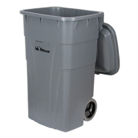 Bac d'ordures roulant, Poly&eacute;thyl&egrave;ne, 65 gal. US Ontario Safety Products
