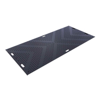 LibertyMat&reg; Medium-Duty Ground Protection, 4' x 8', High Density Polyethylene, Textured, Black Ontario Safety Products