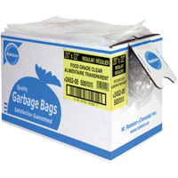 Food-Grade Garbage Bags, X-Strong, 35" W x 50" L, 0.92 mils, Clear Ontario Safety Products