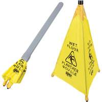 "Wet Floor" Pop-Up Safety Cone, Bilingual with Pictogram JI455 | Ontario Safety Product