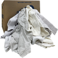 Wiping Rags, Fleece, White, 20 lbs. JI501 | Ontario Safety Product