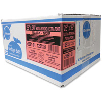 Industrial Garbage Bags, X-Strong, 36" W x 26" L, 1.17 mils, Black Ontario Safety Products
