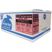 Industrial Garbage Bags, X-Strong, 50" W x 35" L, 1.17 mils, Black Ontario Safety Products
