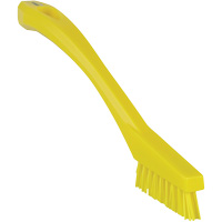 Brosse &agrave; recoins, Soies Ferme, Longueur de 8", Jaune Ontario Safety Products