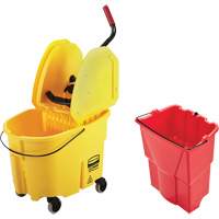 WaveBrake<sup>®</sup> Mop Bucket & Wringer Combo Pack, Down Press, 8.75 US Gal.(35 Quart), Yellow JK652 | Ontario Safety Product
