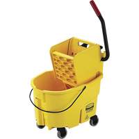 WaveBrake<sup>®</sup> Mop Bucket and Wringer, Side Press, 6.5 US Gal. (26 Quart), Yellow JK661 | Ontario Safety Product