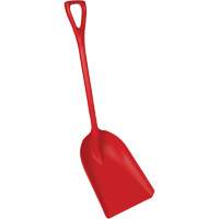 Pelle en un seul morceau pour la transformation des aliments, Lame 14" x 17", Longueur de 42-1/2", Plastique, Rouge Ontario Safety Products