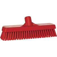 Brosse &agrave; r&eacute;curer pour planchers et murs, Crins Ferme, 12", Polyester, Rouge Ontario Safety Products