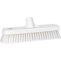 Brosse &agrave; r&eacute;curer pour planchers et murs, Crins Ferme, 12", Polyester, Blanc Ontario Safety Products