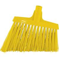 Angle Broom Head, X-Coarse Bristles, 12", Polyester, Yellow Ontario Safety Products