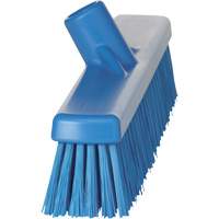 Combo Bristle Push Broom Head, Coarse/Fine Bristles, 16-1/2", Polyester, Blue Ontario Safety Products